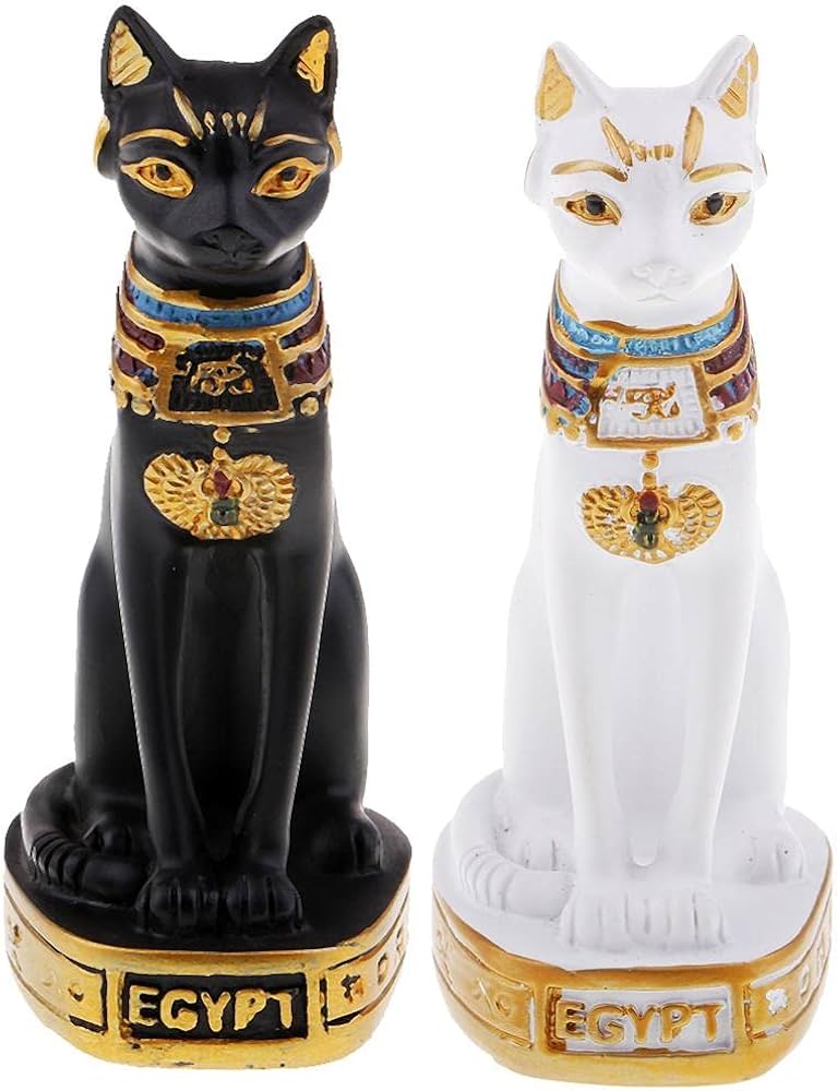 古代エジプト　猫の女神　バステト像　真鍮製 古代エジプト ネコの女神 バステト神（猫人間の形をした